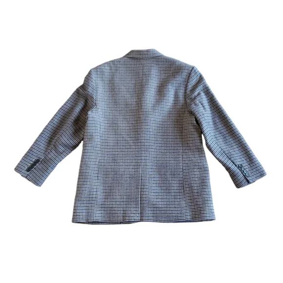 Everlane The ReWool '80s Blazer Houndstooth Plaid Oversized Classic Jacket Sz 12 - Picture 4 of 16